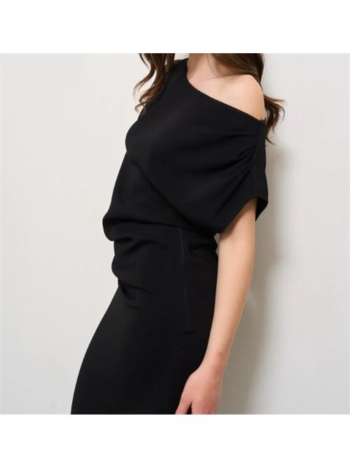 Abito lungo con drappeggio Manila Grace MANILA GRACE | A170VU-MA001
